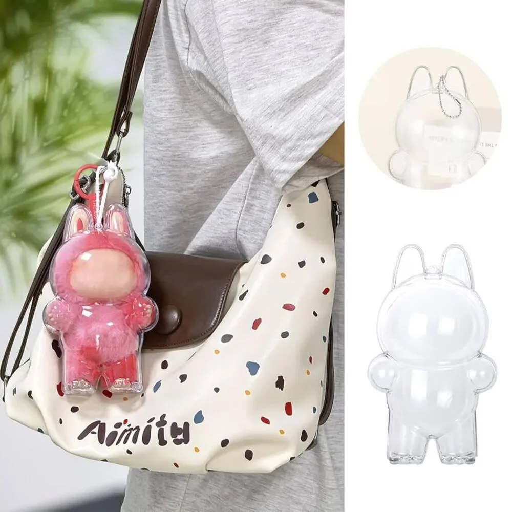 Transparent Hard Acrylic Case for Macaron & Big Into Energy Standing Labubu - Picture 4 of 5